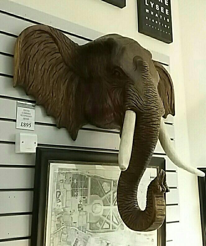 Protect_Wldlife's tweet photo. Trophy hunters, why murder a majestic animal when you could have a stunning hand carved #Elephant? #BanTrophyHunting https://t.co/TxQpUeEMPh