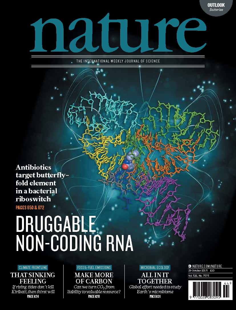 EricTopol's tweet photo. A new, important precedent: a drug that targets non-coding RNA https://t.co/NQI1uqZ5xS
@Nature https://t.co/BwNUlVBxPO