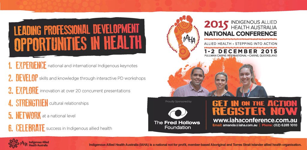 NACCHOAustralia's tweet photo. Save a date : Allied Health @IAHA_National and Nursing @CATSINaM professional development https://t.co/u3XTow8Xrh https://t.co/g9ZDk5eTQ3
