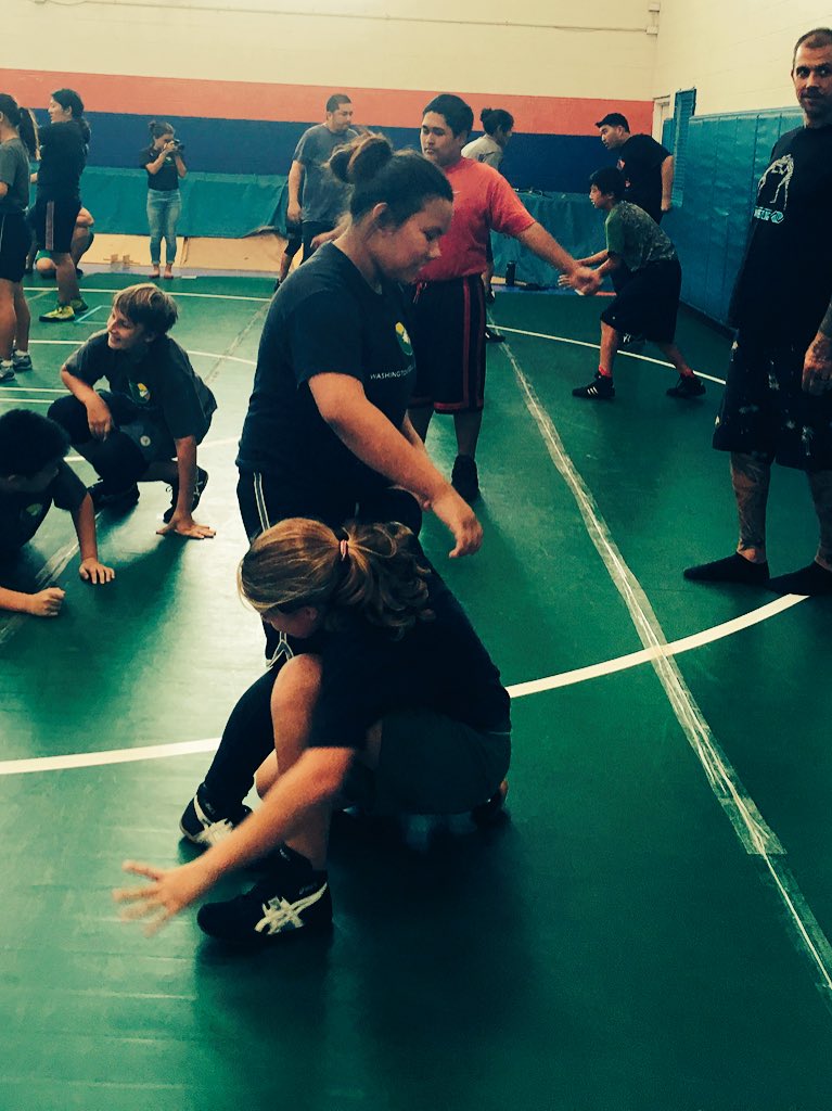 BGCH's tweet photo. Chicks learning wrestling moves for self-defense. We are hard core!! https://t.co/Gls5IrfUSY