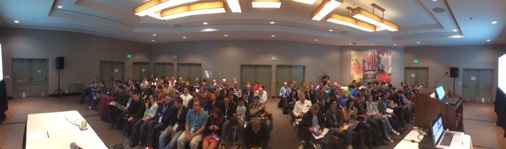 ags313's tweet image. Packed room for my Continuous Delivery Antipatterns @JavaOneConf #JavaOne #JavaOne2015