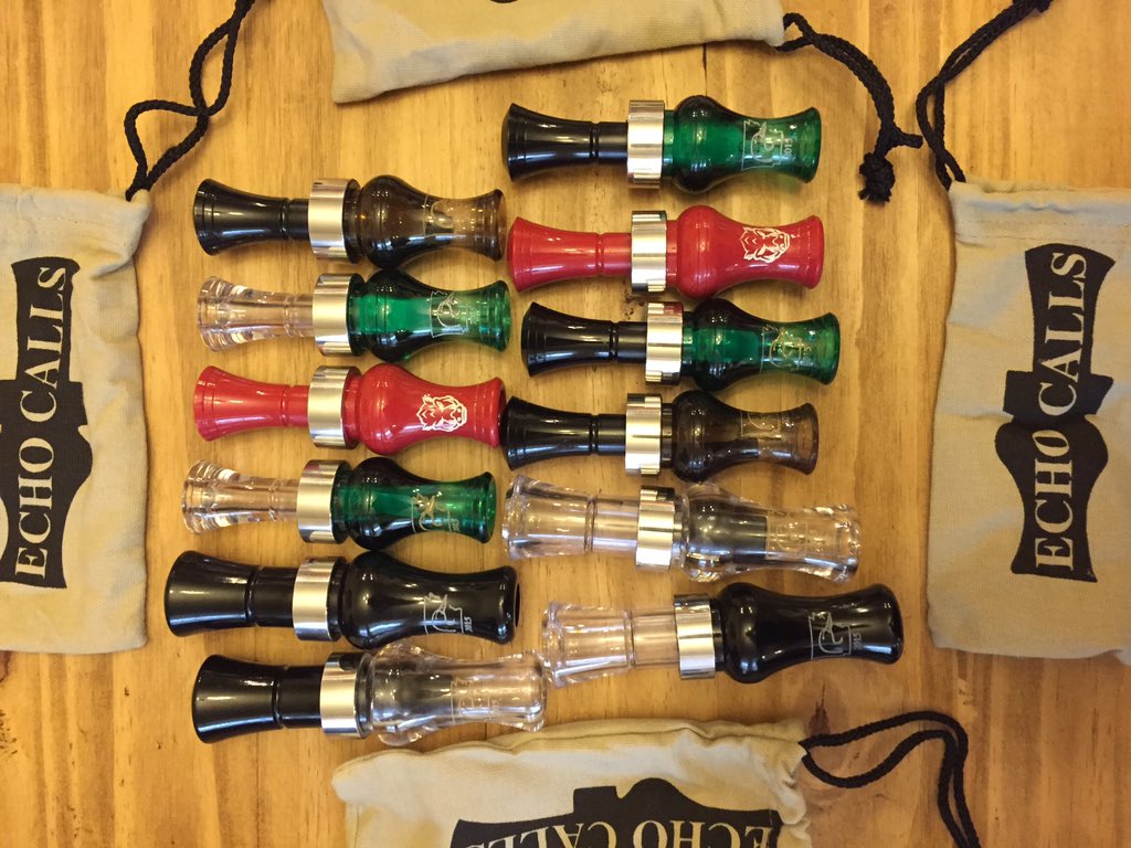 UAducks's tweet photo. The Echo Duck and Goose calls are in. Don't miss your chance to get one November 5th at the Pratt Barn https://t.co/CFW0RlsN5q