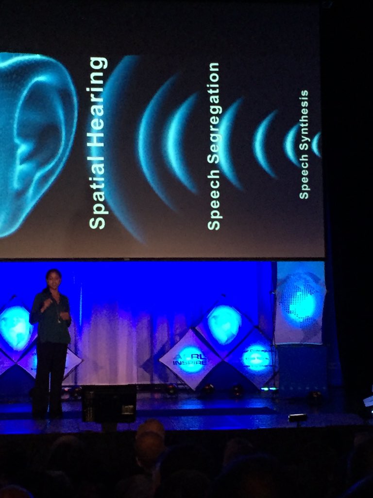 KevinGluck's tweet photo. Nandini Iyer shares challenges and accomplishments in processing the complex 3D audio environment at #AFRLInspire https://t.co/wcF8F6bNOP