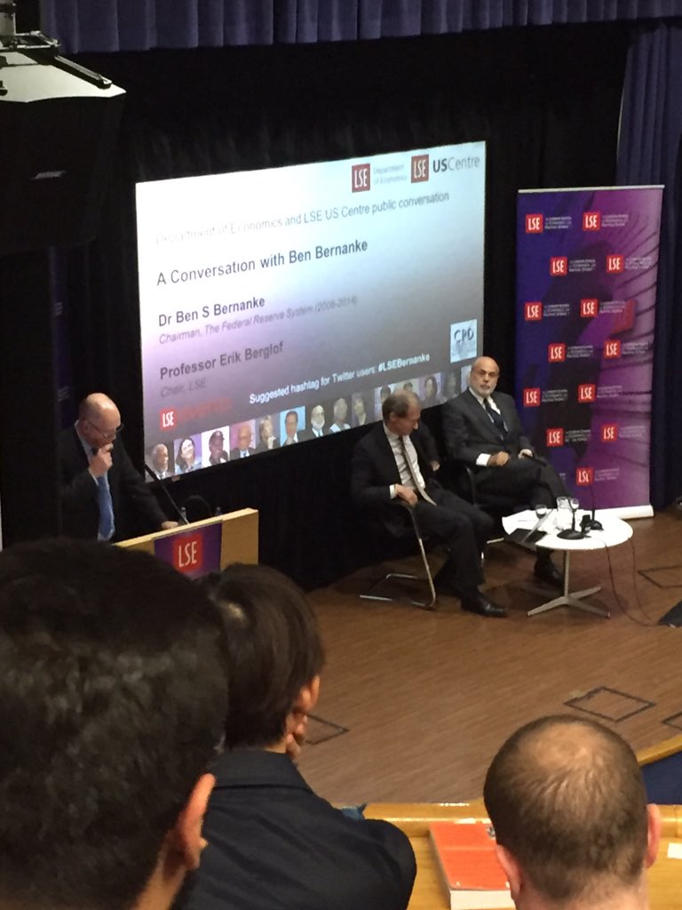 Ready for Bernanke's talk! #LSEBernanke https://t.co/qjHn4LienG