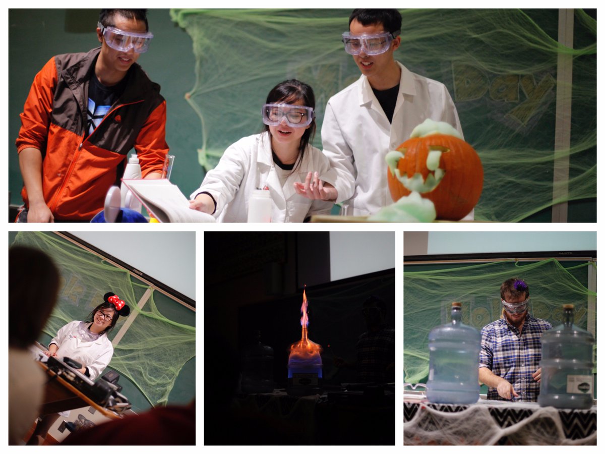 pacificu's tweet photo. Recently, the Chemistry Club celebrated #Halloween by taking part in some mad-scientist type activities! #experiment https://t.co/LABQoetLLr
