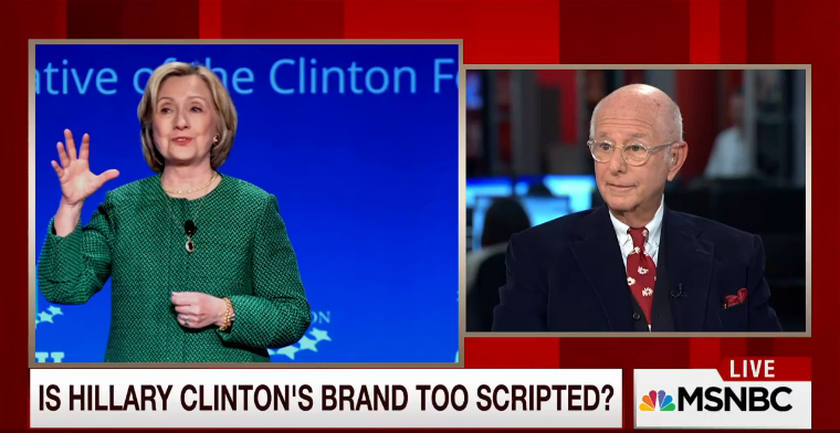MSNOWNews's tweet photo. Hillary's "brand is Bill Clinton... everything else is contrived... it's not natural at all" https://t.co/z4KQNeojmB https://t.co/p0POcQ8gS7