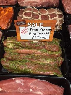 SedosButcher's tweet photo. Looking for #tasty #dinner options? Try pesto marinated #pork tenderloin or #spicy Mexican brats #salmonarm #shuswap https://t.co/ZmolwAXto9