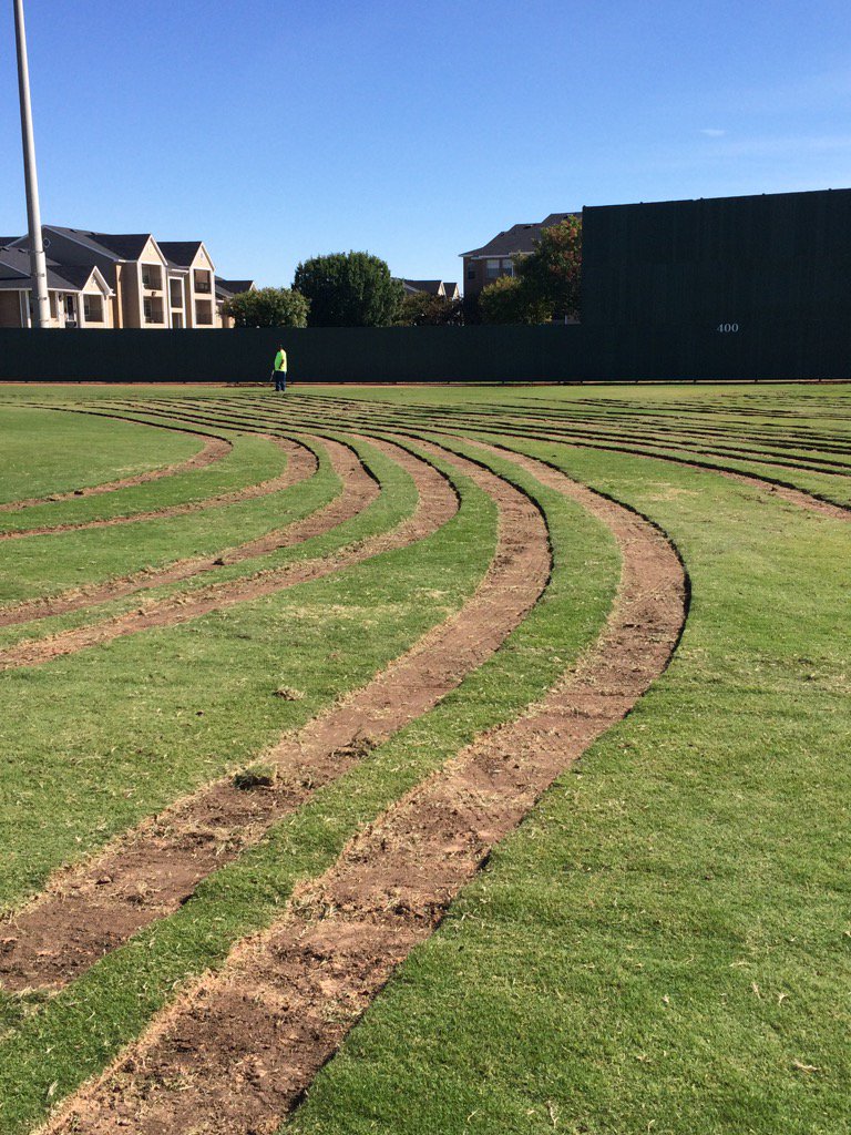 coachbono8's tweet photo. Abilene LL getting new sod! #91 #AlScott https://t.co/dviBjd6PgH