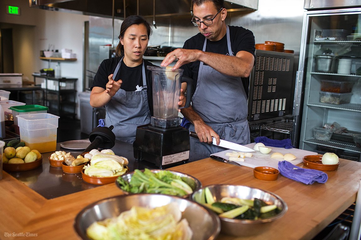 SeaTimesPhoto's tweet photo. #RachelYang’s food is great, just don’t call it fusion (@jlokseattle) Story: https://t.co/RlNNk6Yfl5 @troveseattle https://t.co/KpuuS8r5Ig