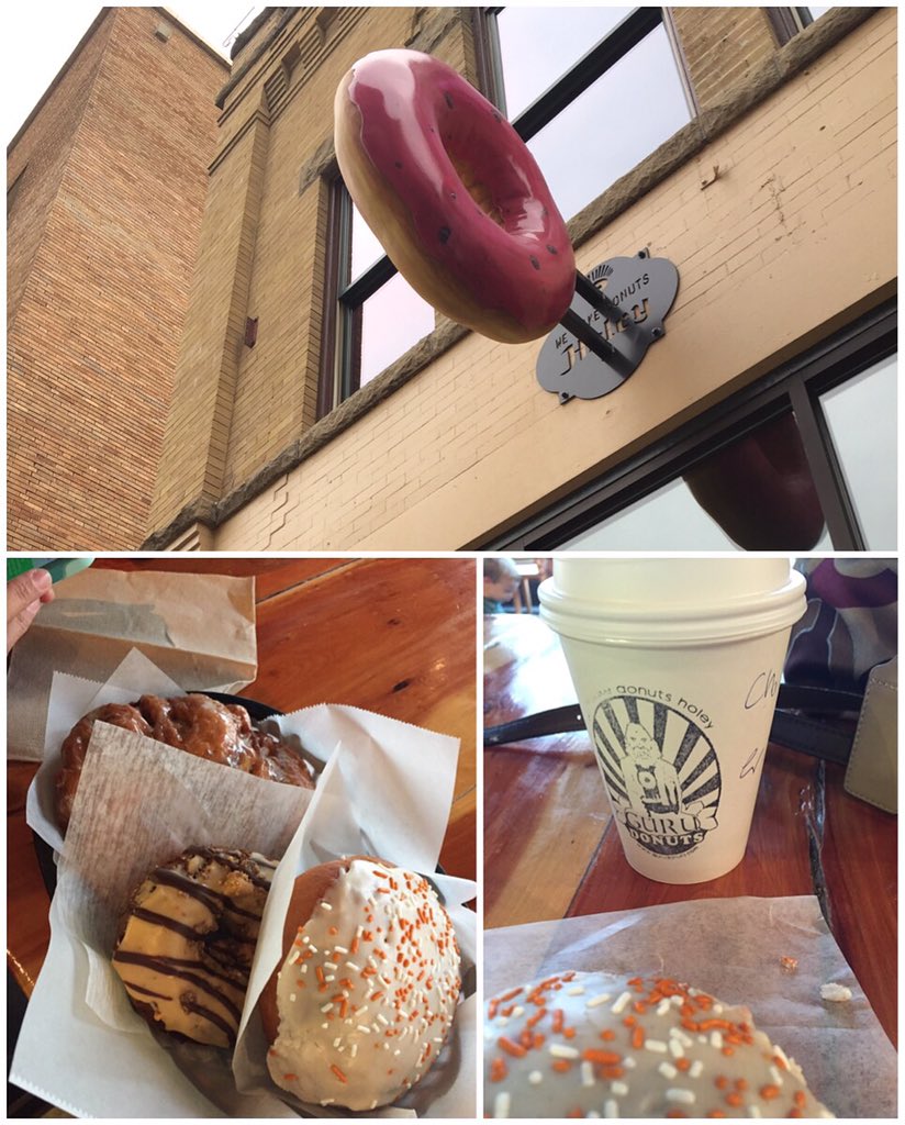 fitgirlmamabear's tweet image. It&apos;s been way too long over due with seeing each other,&amp;amp; tried this delicious place for the first time!😃 #gurudonuts