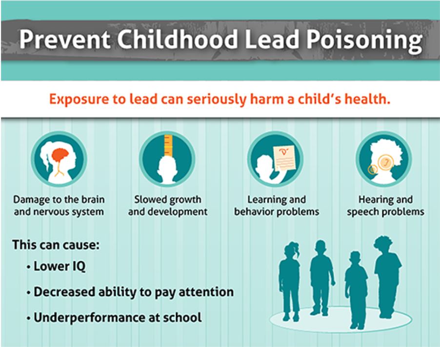 CDCEnvironment's tweet photo. Get the facts about #LeadPoisoning & how to prevent it in CDC’s #infographic! https://t.co/cJtf8I9WvZ #LeadChat2015 https://t.co/3gZR8U6Msd