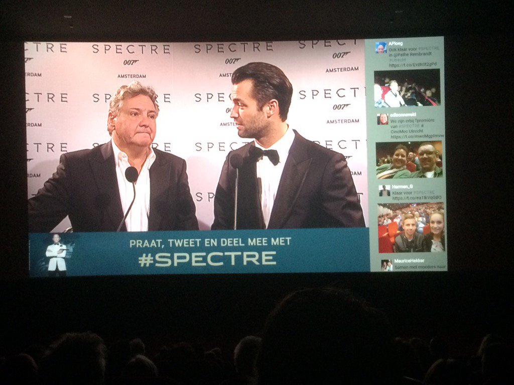 Theo1988's tweet photo. Bij de premiere van Spectre. Groetjes uit Haarlem #spectre https://t.co/hiwxgcaBUd