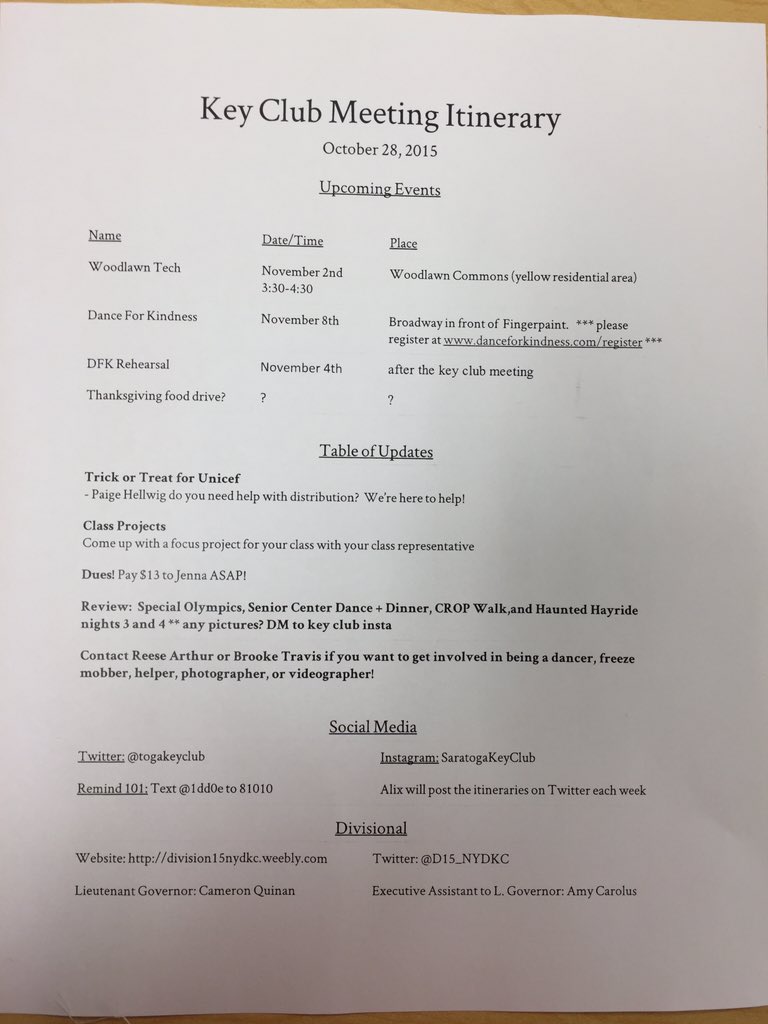 TogaKeyClub's tweet photo. Here is this week itinerary!!!!! https://t.co/BlyyPiMuOx
