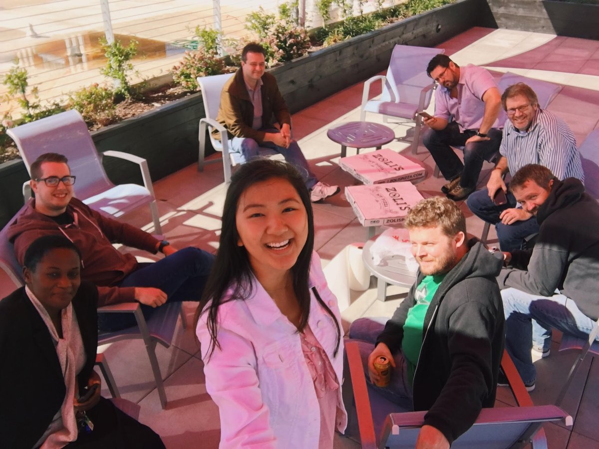 Imaginuity's tweet photo. Dev team @zolisnypizza #teambonding #lunchtime #selfiesfordays
#pizzaparty #imaginuity #agencylife #dallas https://t.co/pgh9HcGJg2