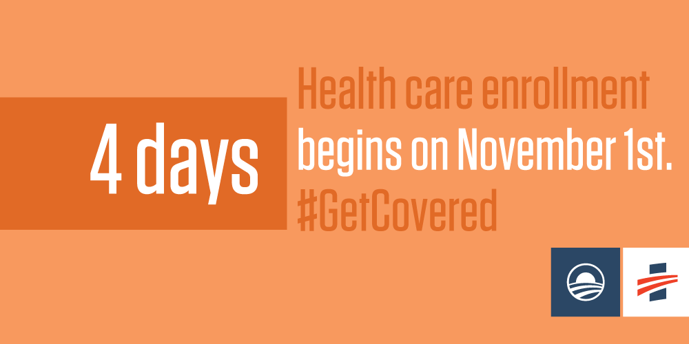 BarackObama's tweet photo. Open enrollment is right around the corner. #GetCovered https://t.co/PmRZg0SywP