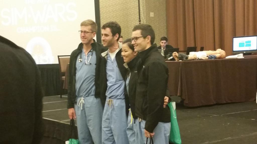 UcsimConsortium's tweet photo. Congratulations to the second time champions harbor-ucla! #simwars #ACEP15 @EMSimWars https://t.co/hZmUUpY8KD
