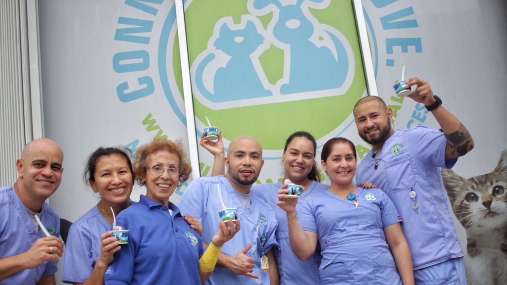 BenJerrysTour's tweet photo. How could we love Miami more? The caregivers @PetsToLove &amp;
@theadoptablesIG showed us some ways. #SaveOurSwirled https://t.co/UvCFENyN07
