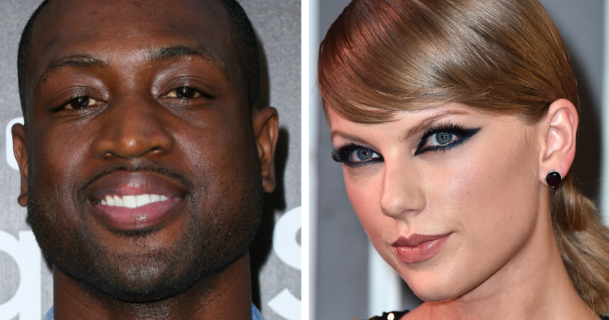 HuffPost's tweet photo. Dwyane Wade hangs out onstage with pop music MVP Taylor Swift https://t.co/S2DxpkBbUL https://t.co/QHN5gQwTux