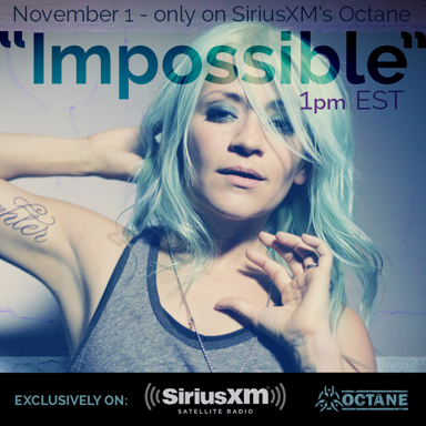Exclusive on <a href="/SXMOctane/">SXMOctane</a> on Nov 1 - hear "Impossible" by <a href="/LaceySturm/">Lacey Sturm</a> at 1pm EST. #impossible #laceysturm #siriusxm