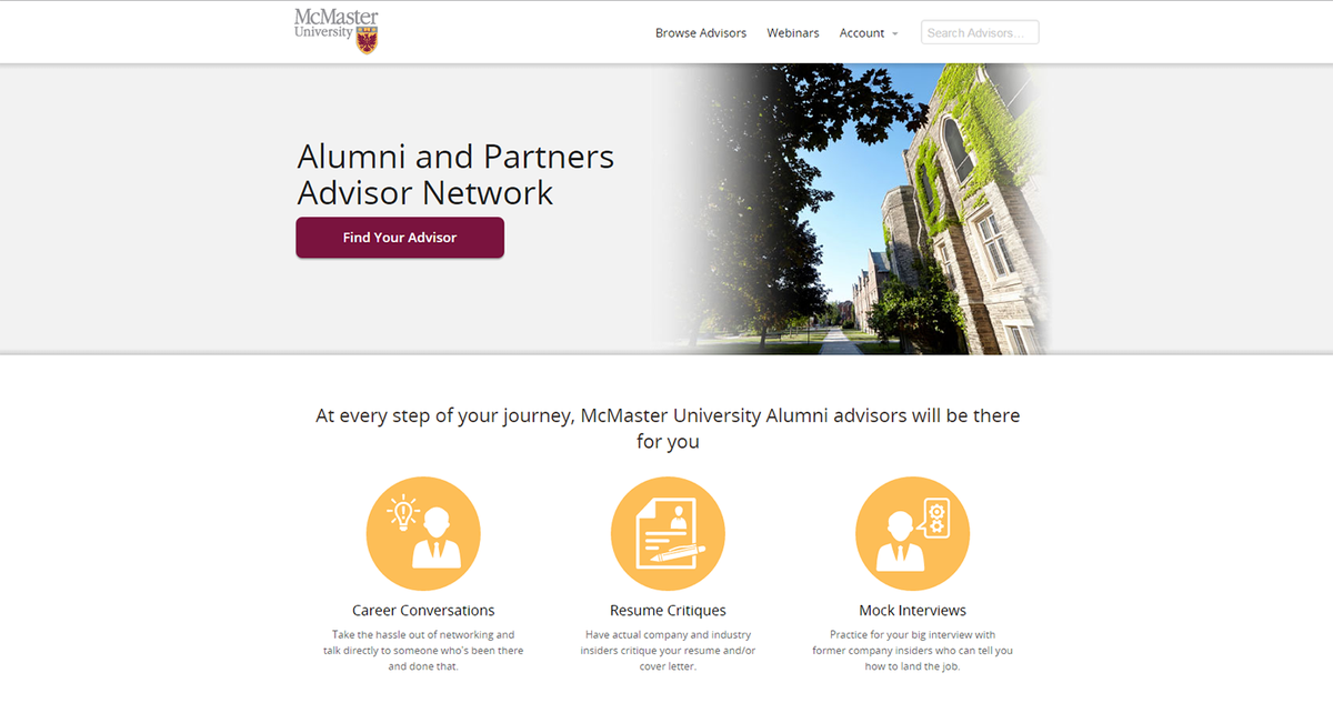 Use the #McMaster mentor network to find or offer career support - free, easy &amp; online! - sot.ag/4tGHG