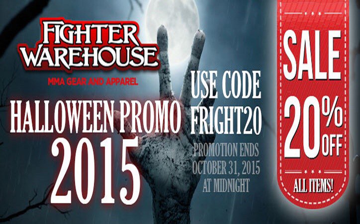 TFWMMA's tweet image. Don't miss out on our Halloween Sale. All items are 20% off. #BJJ #MMA #Halloween
fighterwarehouse.com