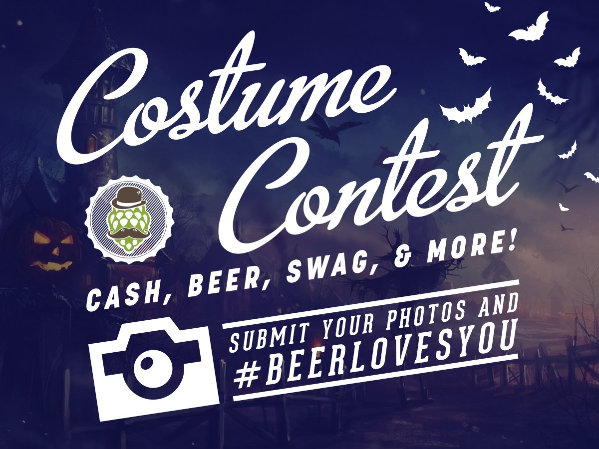 LexHopHeads's tweet photo. Post a photo of you in your Halloween costume using the hashtag #BeerLovesYou for a chance to win cash &amp; beer swag! https://t.co/Janr85dvKl