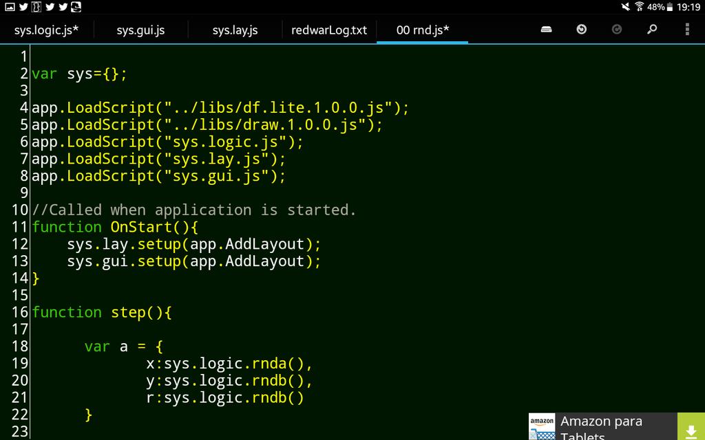 dlmmwebdisseny's tweet image. #javascript #snippets #droidscript #android #ide #develop #apps &amp; #droidedit #file #code #editor