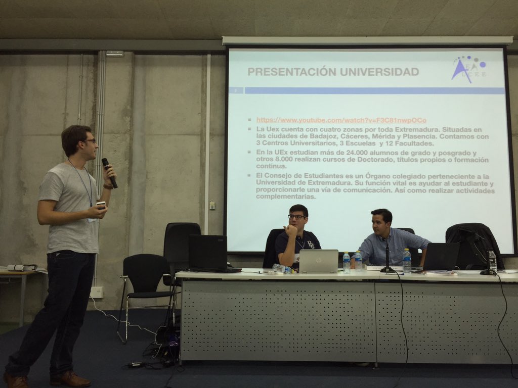 AEALCEE's tweet photo. Continúan las presentaciones de universidades, en esta ocasión el @ConsejoFEET #EncuentroAEALCEE https://t.co/NBtD02yg50