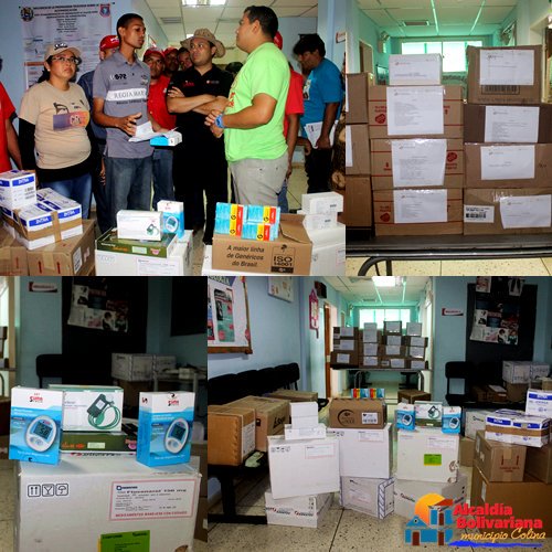 NOTIFALCON's tweet photo. .@Tte_Martinez: @andreseloypsuv y @vclarkb entregaron insumos medicos al hospital Wilfredo Medina https://t.co/eVmhxzNeGD