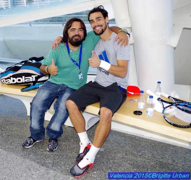 brigitte__urban's tweet photo. !! finalmente han llegado @fabiofogna y @jperlas1 al @valencia_open con @eddyviscardi >>> @Fulvia_Fognini !! https://t.co/kELUWPAUoW