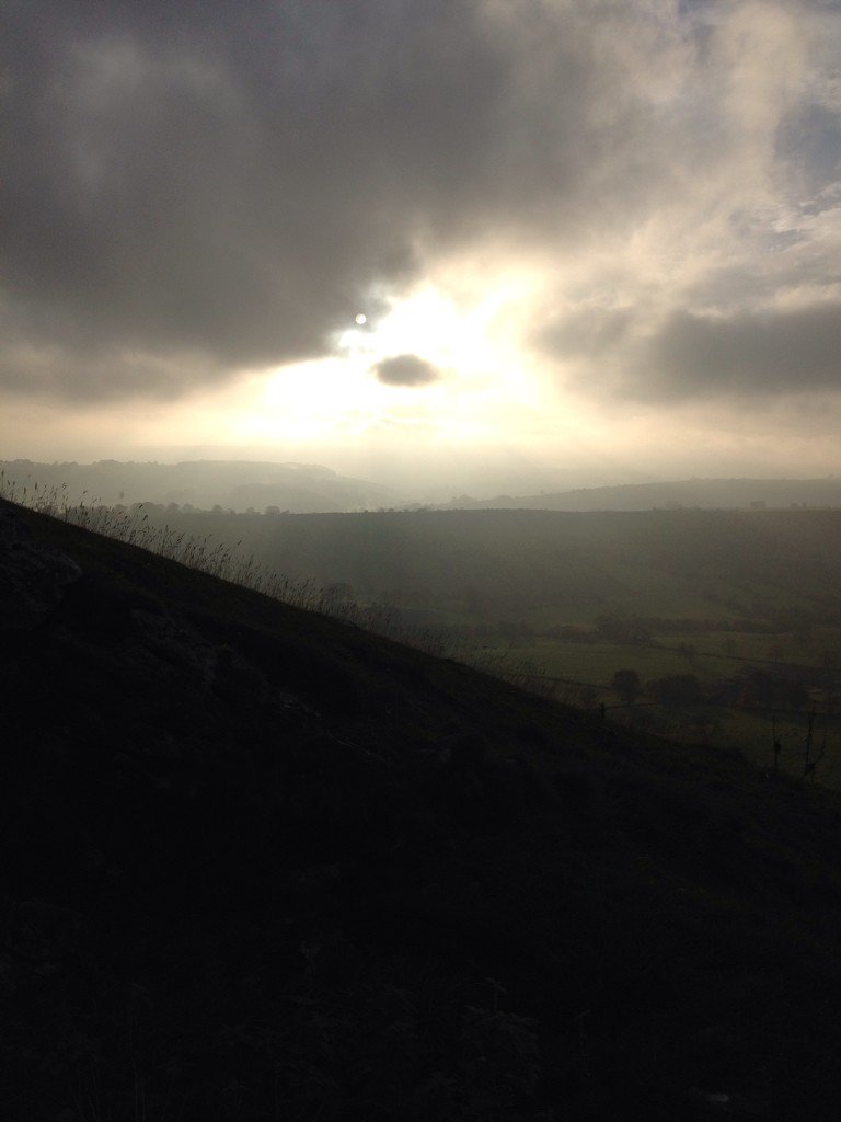 Rach_Archaeo's tweet photo. And the beautiful sight that greeted us once we emerged from the underground #HighWheeldon Foxhole Cave https://t.co/eAuv1TgB7q