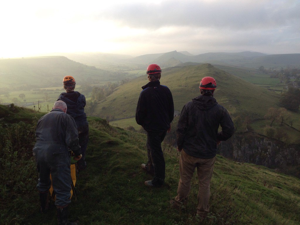 Rach_Archaeo's tweet photo. And the beautiful sight that greeted us once we emerged from the underground #HighWheeldon Foxhole Cave https://t.co/eAuv1TgB7q