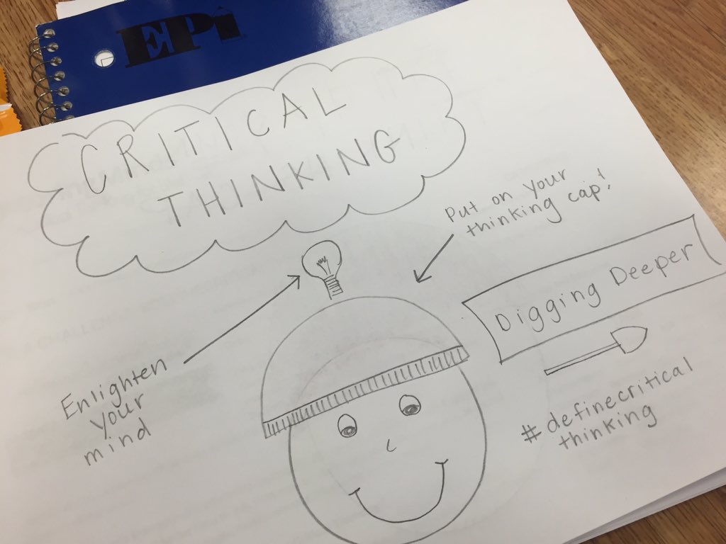 mrsleggsclass1's tweet photo. #DefineCriticalThinking https://t.co/u4Kwmckje5