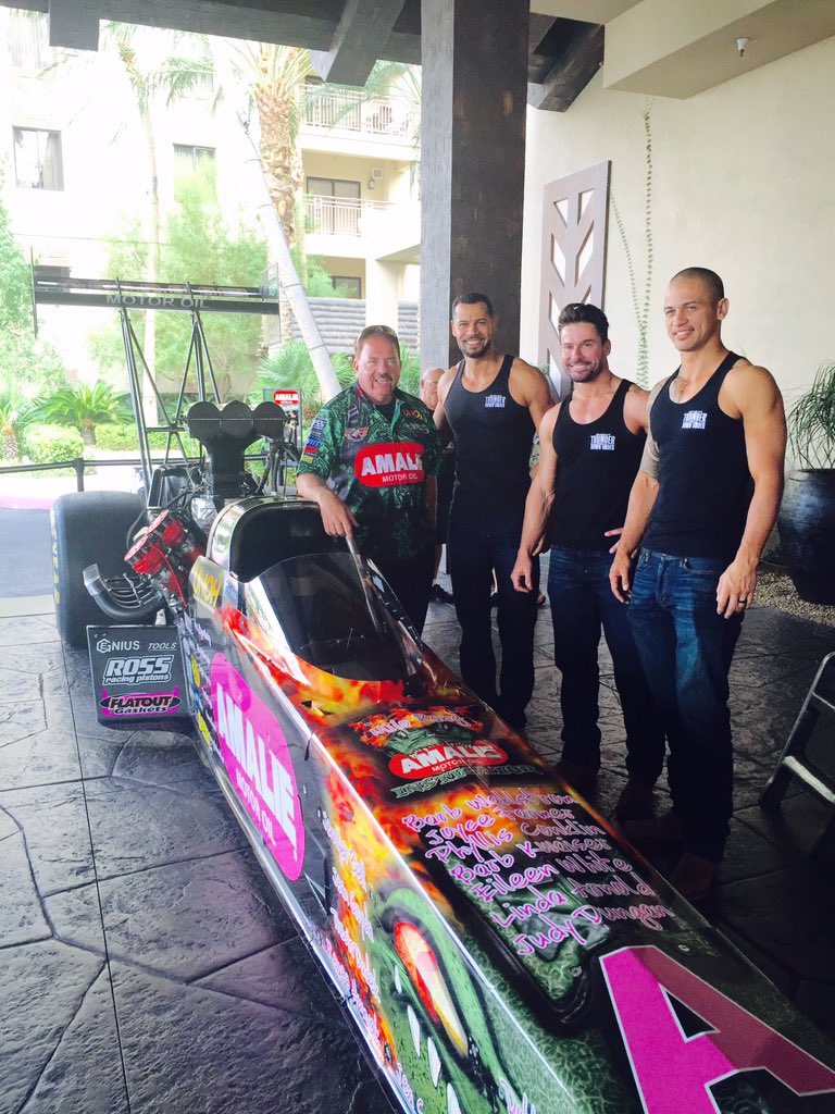 TahitiVillage's tweet photo. @ThunderVegas blokes made an appearance &amp; got some major tips from @TerryMcMillen #dragster #NeedforSpeed #TV_Events https://t.co/AlApUPwUSH