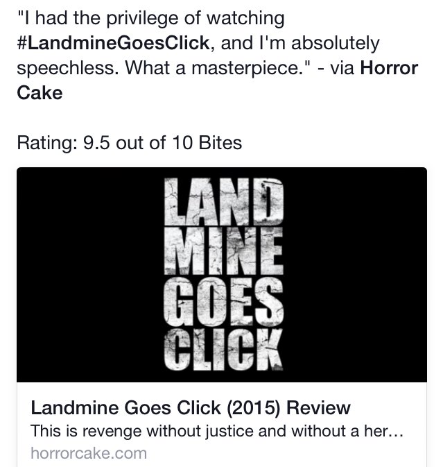LandmineGC's tweet photo. #LandmineGoesClick: "What a masterpiece."-via @MoreHorrorCake Rating: 9.5 out of 10 Bites | https://t.co/FynAgeL9MX https://t.co/XTYrYngbIn