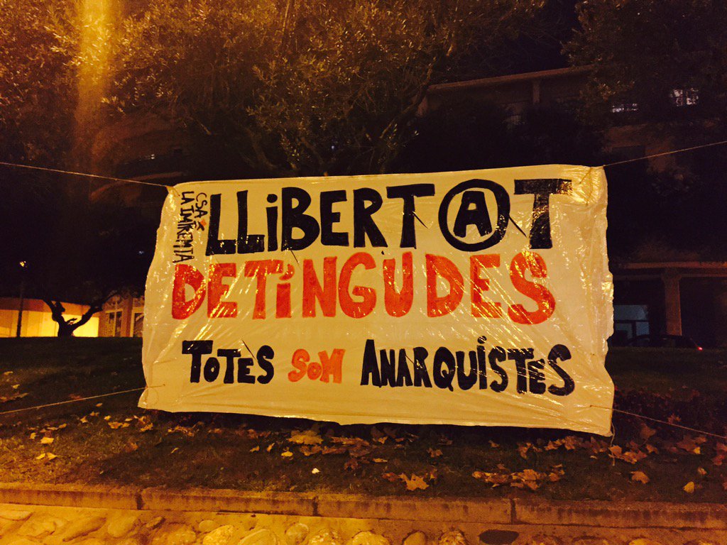 La vostra repressió no ens espanta. #LlibertatDetingudes