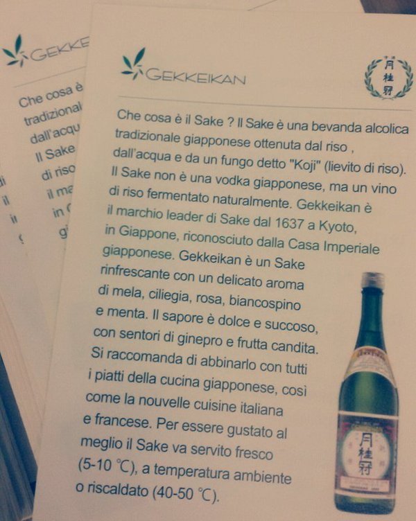 leti_palmisano's tweet photo. Vuoi saperne di più del #Sake? Leggi qui! #Sakesound #inCuccagna! https://t.co/yH7SjmlNnF