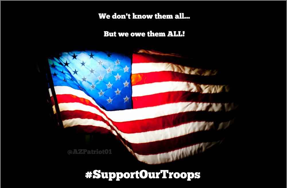 ArizonaSheepdog's tweet photo. #WarriorWednesday

We don't know them all... 
...but we OWE them ALL!

#Veterans
#GodBlessAmerica
#SupportOurTroops https://t.co/xHBwbBxaTZ