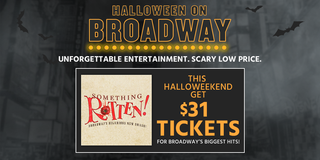 This Halloween, party with us like it's 1595. HalloweenOnBroadway.com #BroadwayHalloween
