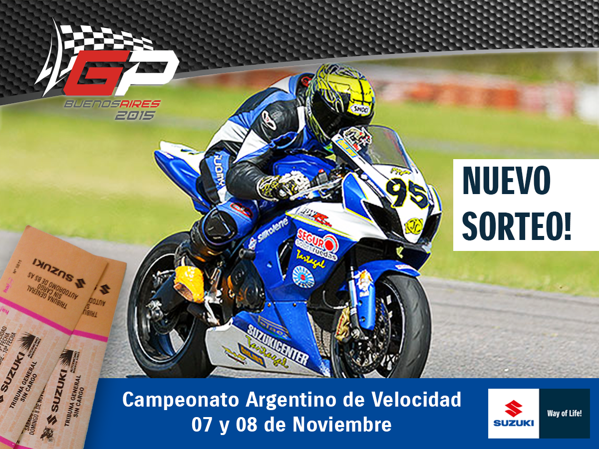 RT y participás del #sorteo por 3 pares de entradas para el <a href="/granpremiobsas/">Gran Premio Bs.As</a> el 07 y 08/11 en el Autódromo! #GPBsAs