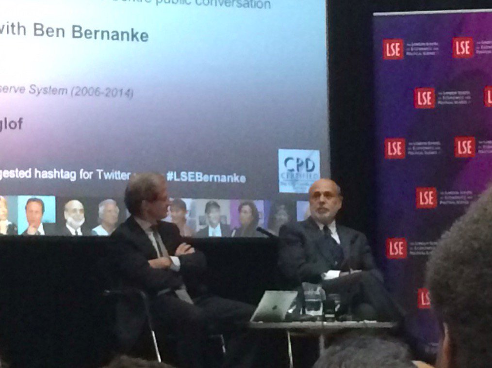 TomFauch's tweet photo. EU held back by austerity & conservative monetary policy. US 10% above pre crisis, Europe not back to = #LSEBernanke https://t.co/JIkBUbFct4