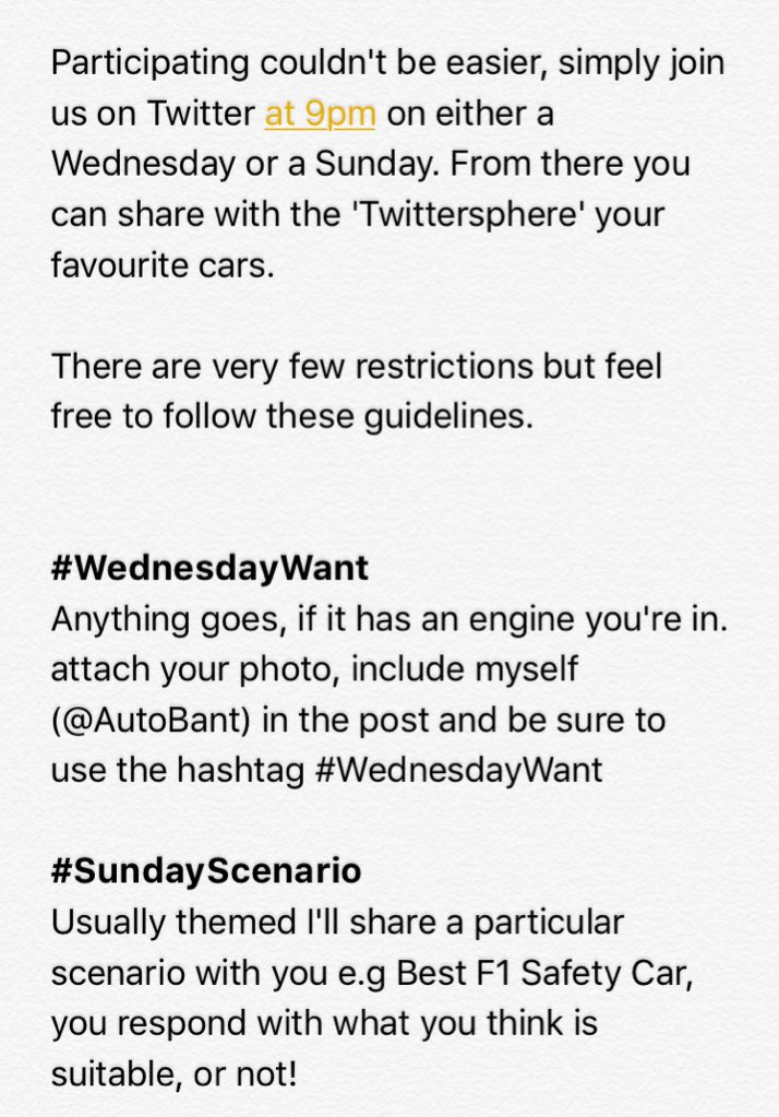 AutoBant's tweet photo. New to #WednesdayWant?

Fear not!

Have a little read below to see what it's all about 👍🏻 https://t.co/CDLoKQXTk4
