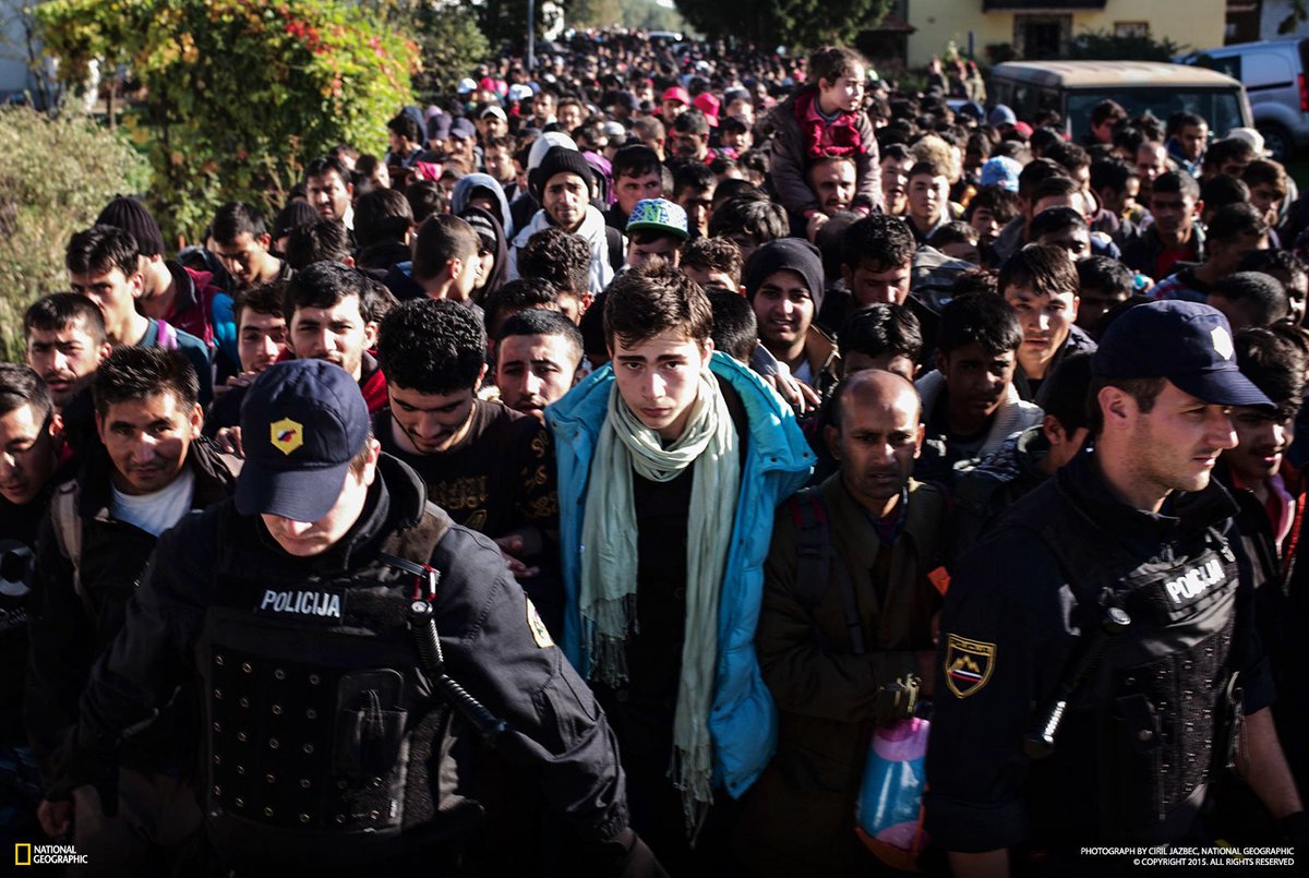 NatGeo's tweet photo. What is it like to have refugees stream into your town? A photographer investigates: https://t.co/S2Emn4u5BH https://t.co/pziNCUHvHn