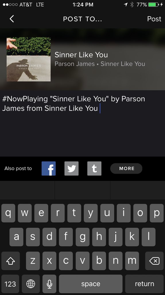 leslieyuko's tweet photo. @iamparson @Spotify you got it dude๐๐ฝ #spotifyemerge https://t.co/uSx9n5SU7D