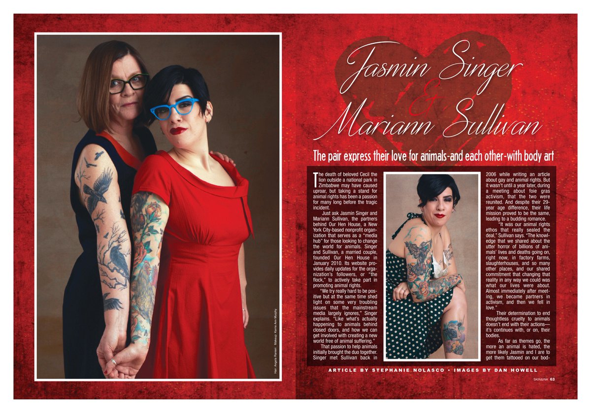 SkinInkMag's tweet image. Read about @ourhenhouse in the new Skin&amp;amp;Ink! @jasmin_singer + Mariann help animals live well!

Written by @snolasco