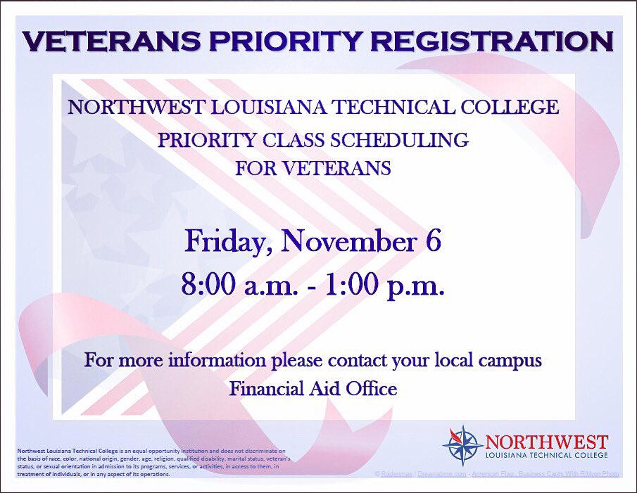 NWLTC_Minden's tweet photo. We appreciate our vets! #findyourdirection https://t.co/G9WpU7mgY0