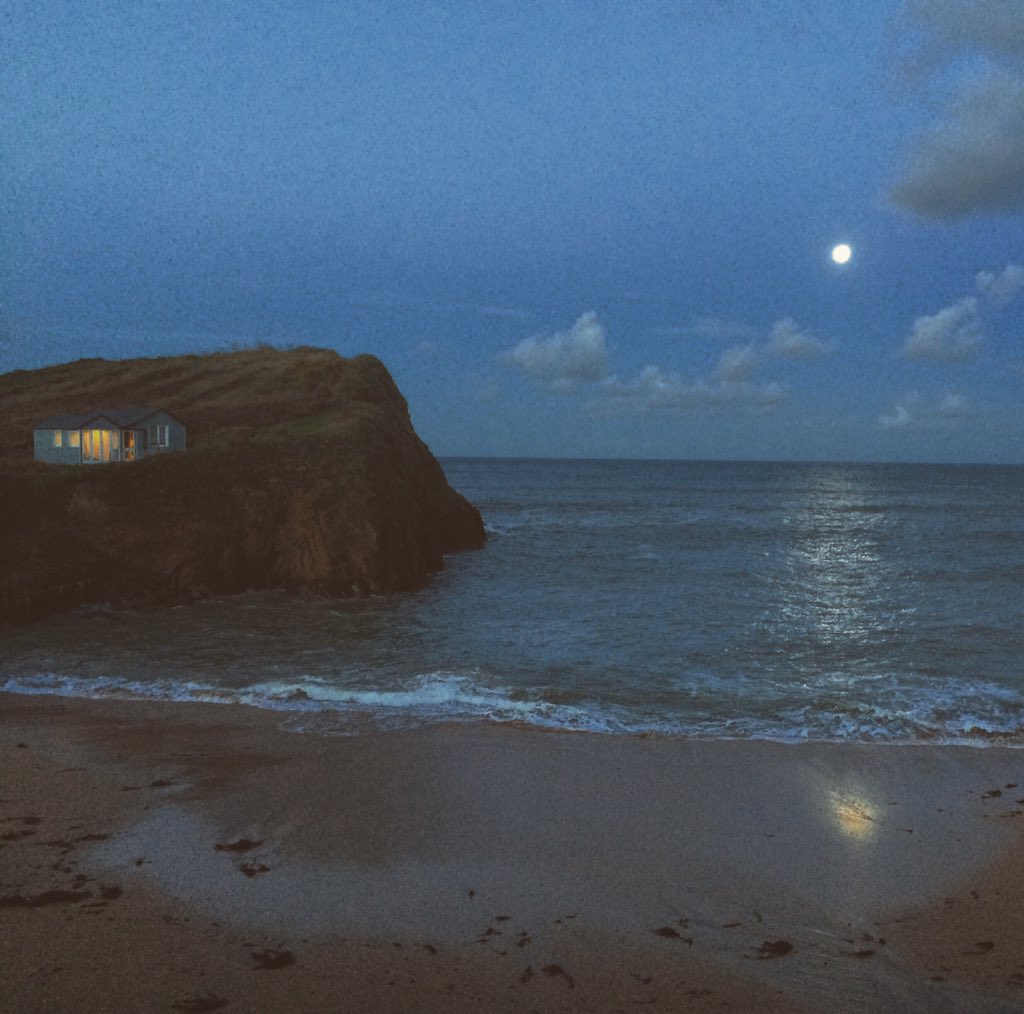 Morning time and the lights are on. Hell of a full moon 🌚 #HopeCove #LightsOn #SeaDogPhoto