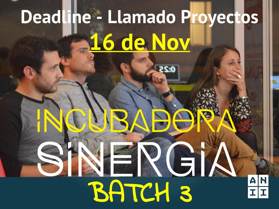 Sinergiadora's tweet photo. Ya hiciste el perfil en #Fundacity para aplicar al llamado? https://t.co/igH21nfKNO Deadline 16 de noviembre https://t.co/aXRRAtNXwP