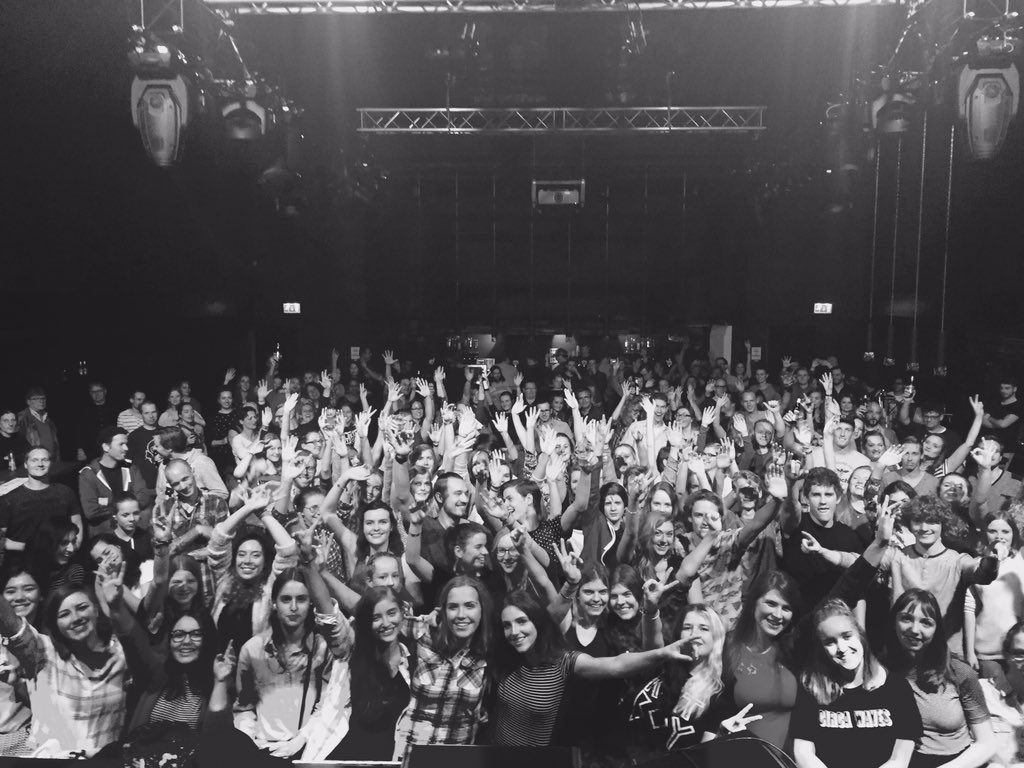_DavidMarx's tweet photo. Nijmegen that was sweet! Thank you so much for being such a lovely crowd! @austinnband @CircaWaves #austinn #tour https://t.co/IielQESOcp