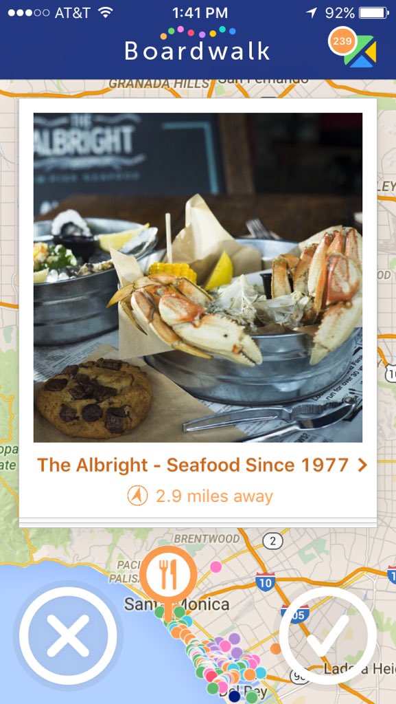 TheAlbrightSM's tweet photo. RT @boardwalkmap: Doesn't that look good? @TheAlbrightSM #SantaMonica #BoardwalkApp https://t.co/eLrSviMw81